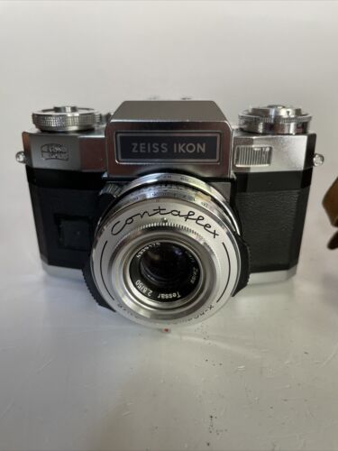 #S0480-Mint wie Neu Contaflex S(mit Ziss Ikon Schild) + Carl Zeiss Tessar 2,8/50