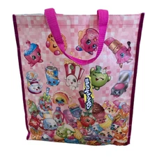Brand New SHOPKINS Pink Tote Bag Reusable Eco Shopping Gifts Toys Bag 