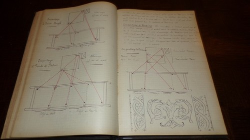 PRINCIPES DE FILATURE - Cahier manuscrit grand format - Tissage Tissus Jacquard - Picture 9 of 12