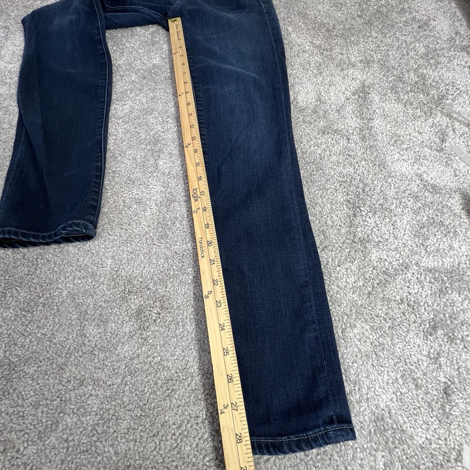 Женские джинсы Joie 28 из синей джинсовой ткани со средней посадкой узкий крой логотип эластичные сделано в США - Изображение 3 из 4