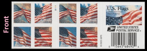 US 5887-5890 5890b Flag F booklet 20 BCA B1111 MNH 2024 - Picture 2 of 3