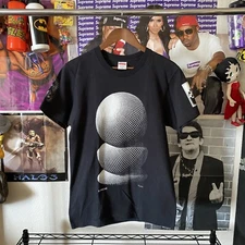 Supreme MC Escher Three Spheres T-Shirt Black 2017