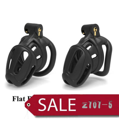 Sissy Chastity Cage Small Cages with 4 Sizes Rings Lock for CBT Chastity Devices
