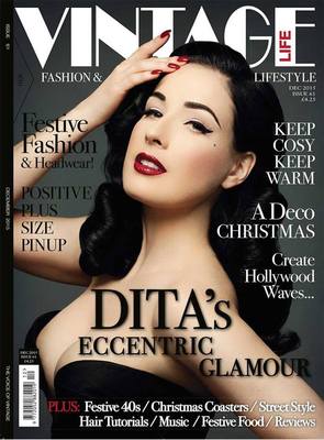 Her Vintage Life Magazine December 2015 Dita Von Teese Jacqueline Cochran NEW