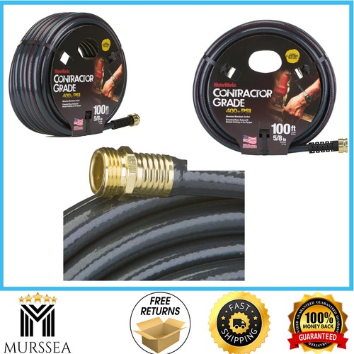 Camco 100-Foot Heavy-Duty Contractor Water Hose - Drinking Water Safe, Reinforced, Kink-Resistant Outdoor Hose