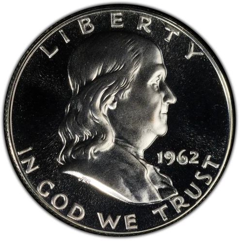 Franklin Half Dollar 1962 Proof PCGS PR 66 90% Silver Uncirculated 50c Coin