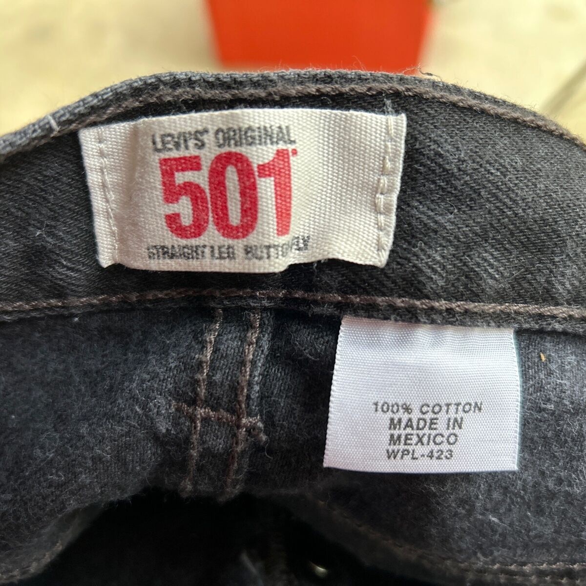 VTG Levis 501 Jeans Mens Black Original Fit Straight Leg VTG Levis 501 Jeans Mens Black Original Fit Straight Leg