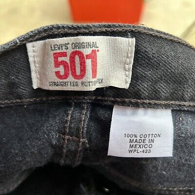 VTG Levis 501 Jeans Mens Black Original Fit Straight Leg VTG Levis 501 Jeans Mens Black Original Fit Straight Leg