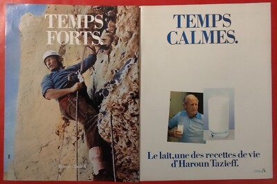Press Ad: Haroun TAZIEFF High Time Quiet Time with MILK 1981