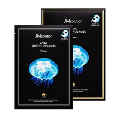 JM SOLUTION ACTIVE JELLYFISH VITAL MASK PRIME 5,10,20 pcs, Korean Skincare,...
