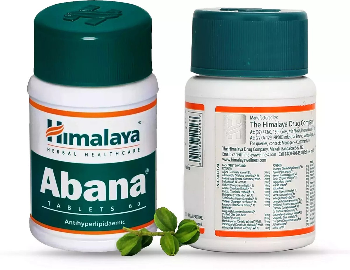 3 x Himalaya ABANA 180 Tabs – Helps Maintain Cholesterol & Heart