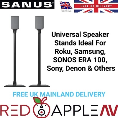 Par de soportes de altavoz universales Sanus Sonos Era 100, Samsung, Sony, Denon otros