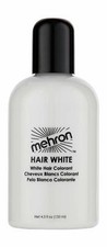 Mehron Hair White/Silver Professional Temporary Liquid Hair Color Asso Sizes