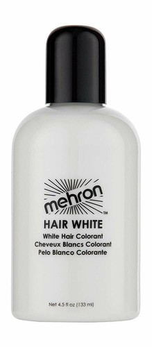 Mehron Hair White/Silver Professional Temporary Liquid Hair Color Asso Sizes - Picture 3 of 6