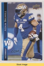 2021 Upper Deck CFL Blue Adam Bighill #118 READ 0sh0