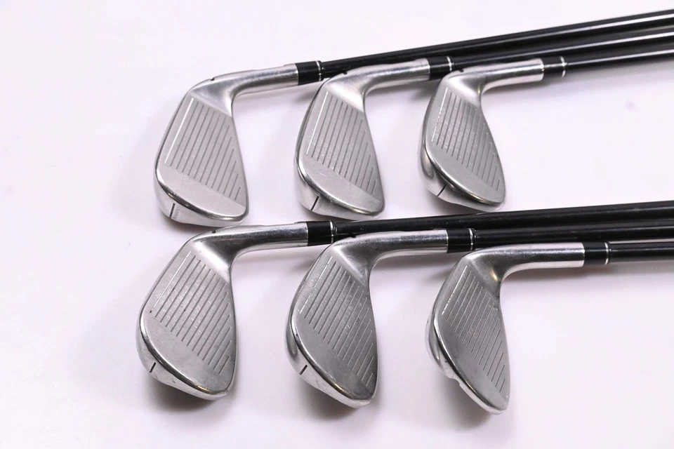 Left Hand Taylormade M5 Irons / 6-PW+GW / Regular Flex Atmos Orange 6 Shafts - Image 3 of 4