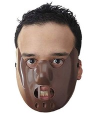 Silence of the Lambs Adult Hannibal Lecter Mask Plastic Halloween Restraint