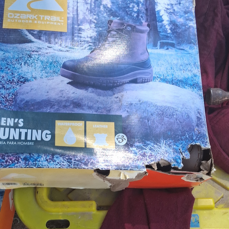 Ozark Trail Men's Waterproof Leather Hunting Boots Brown US Size 8 Medium