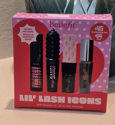 Benefit Lil' Lash Icons Mini Mascara Set 4-Pc Travel Size Kit