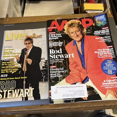 #ad #ad Rod Stewart 2001 Human Tour Playbill Program PNC Bank Arts Center Holmdel NJ $10.00