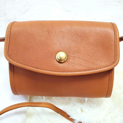 【再出品】old COACH leather shoulder bag Vintage COACH #4090 Black 