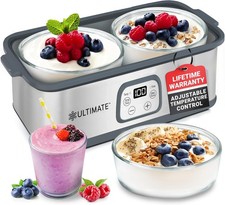 Probiotic Yogurt Maker W/ Adjustable Time & Temperature Control Make Trillions