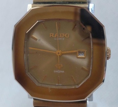 RADO DiaStar Men's Watch 111.9503.3 Quartz Octagon Case 29mm Used Battery