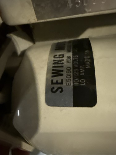 Vintage Necchilock Serger Sewing Machine Model NL-3 Made In Japan W/ Light - Picture 18 of 18