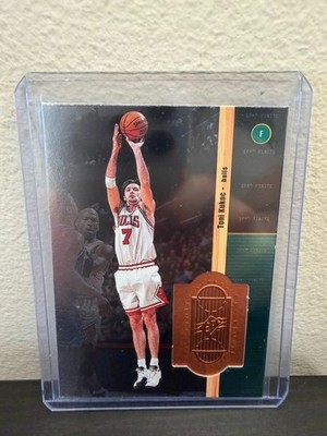 1998-99 SPx Finite #86 Toni Kukoc w/Michael Jordan! 01511/10000 Chicago Bulls