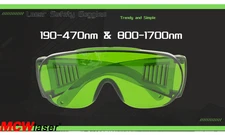 190-470nm & 800-1700nm Laser Safety Goggles Fiber Laser Protective Goggle OD5+