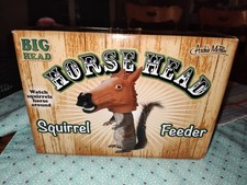 Horse Head Squirrel Feeder - Wildlife Garden Outdoor Home Gift  Archie McPhee