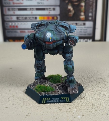 #ad Battletech Pro Painted Hoplite With Pilot And Mech Cards $45.00