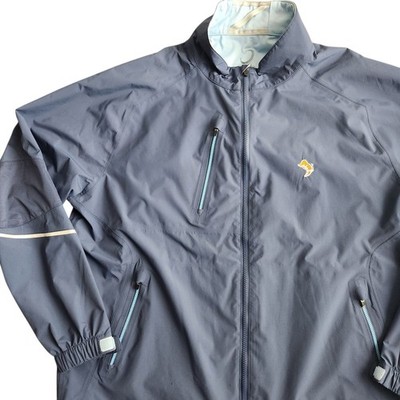 ZERO RESTRICTION Power Torque Golf Waterproof Jacket Men's 2XL Blue Cowboy Boot