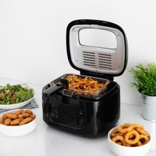 New Tower Family Size Deep Fat Oil Fryer 2.5L - Black