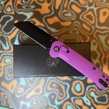 QSP Knife Penguin Glyde Lock Purple FRN Folding Black 14C28N Knife 130GLE2