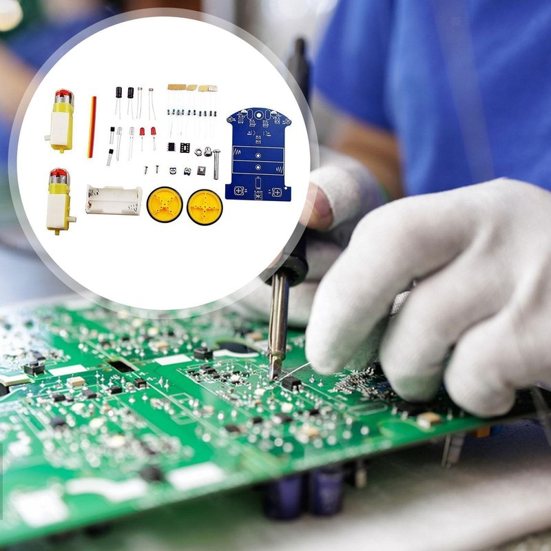 Technology Small Production Small Car Robot DIY Soldering Kit for Teaching