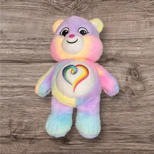 Care Bears 15" Plush Togetherness Bear Rainbow Heart 2021 Stuffed Animal Bear