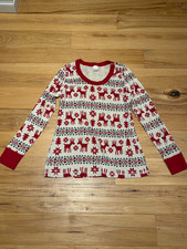 Hanna Andersson Women's L Christmas Dear Deer Pajama Set Top and Pants