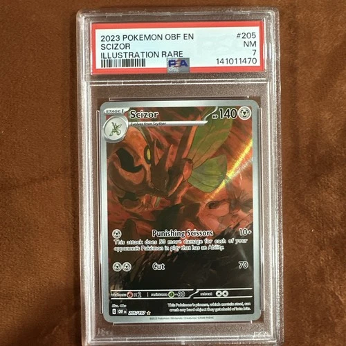 Scizor 205/197 SV03: Obsidian Flames Holo PSA 7 NM