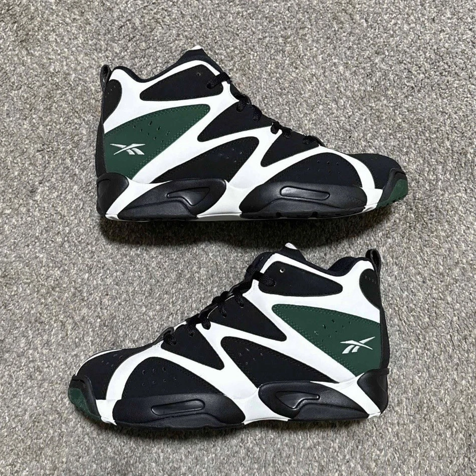 Size 11 Reebok Kamikaze I Mid SuperSonics Black White Mens Lace-Up Shoes V60362 Reebok Kamikaze I Mid SuperSonics for Sale | Authenticity  main image 3