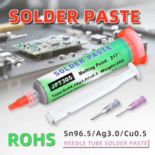 NC 559 ASM SYRINGE SOLDER PASTE LEAD FREE LOW RESIDUE SOLDER FLUX NO CLEAN PARKS