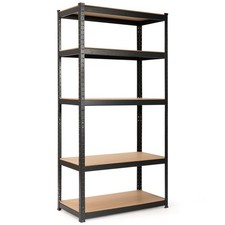 5-Tier Storage Shelves 72" Heavy Duty Steel Garage Rack w/Adjustable Shelves