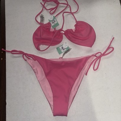 Tilly s FULL TILT Reversible Bikini Set Bright And Light Pink NWT Size XL