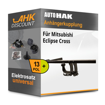 Für Mitsubishi Eclipse Cross 17- AUTO HAK Anhängekupplung abnehmbar + 13polig