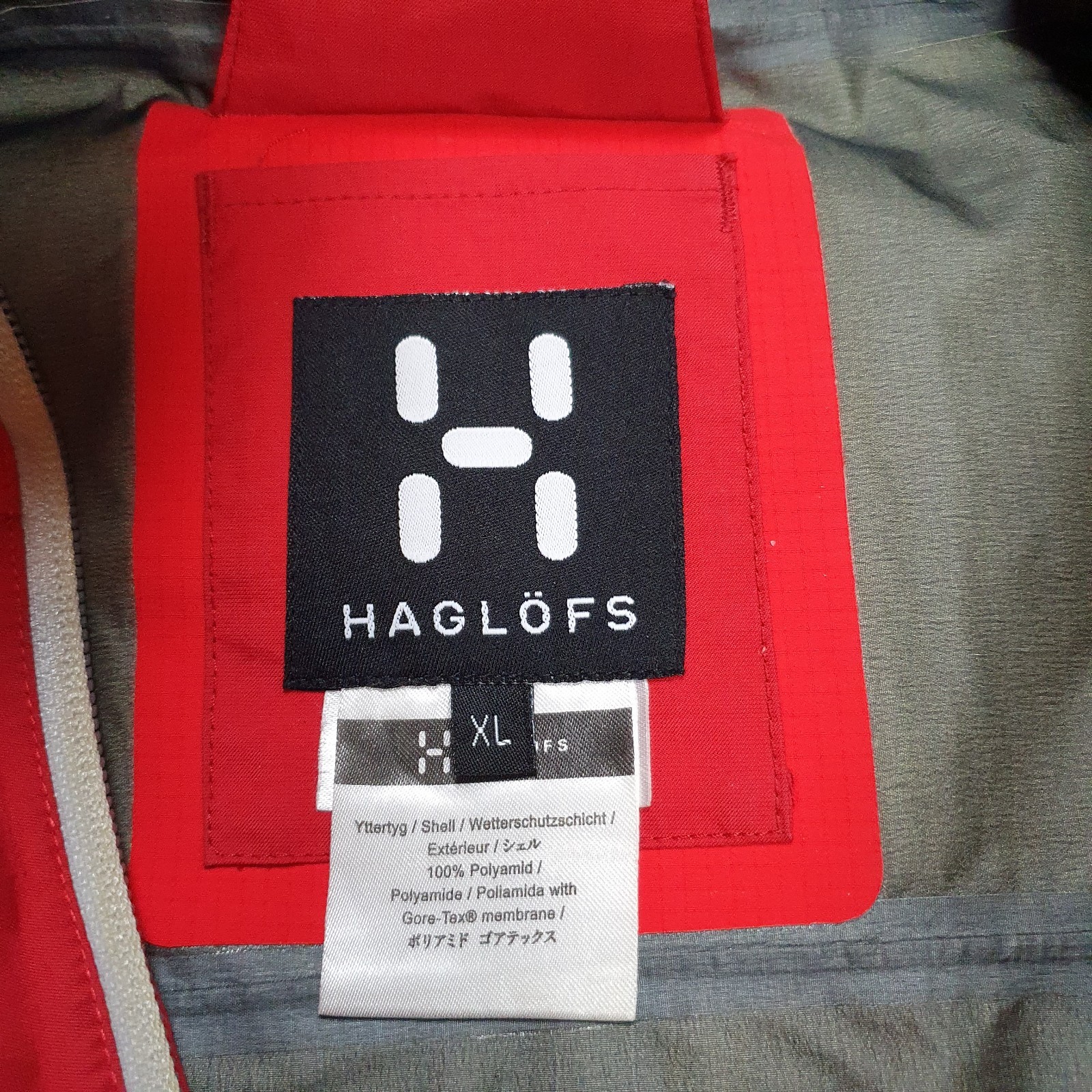 Haglofs Jacket Mens XL Spitz Gore-Tex Pro Shell Waterproof Alpine Red Gorpcore image 9