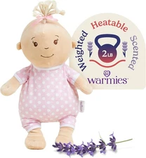 Warmies  Microwavable & Weighted Stuffed Animals, Baby Girl Plush  13"