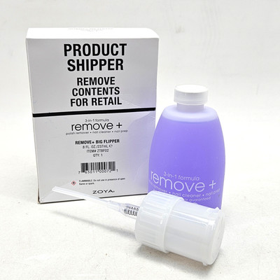 ZOYA Remove Plus 3 in 1 Formula - Polish Remover, Nail Cleaner, Nail Prep 8Fl oz