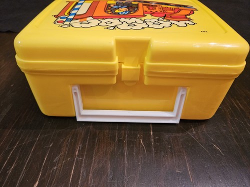 Vintage Yellow Boy In Train Lunch Box and Thermos - Picture 5 of 20