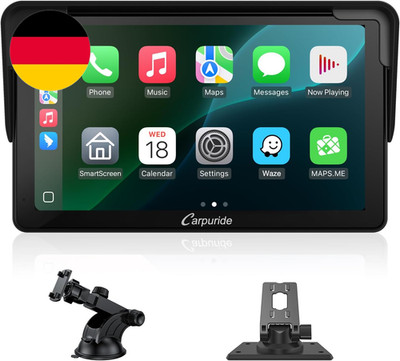Carpuride Carplay Screen, Tragbares Kabelloses Carplay Und Android-Auto, 7 Zoll