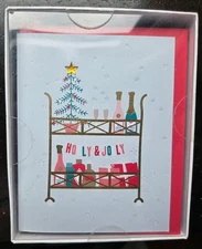 New old stock Christmas Cards - Holly & Jolly - 15 cards with 16 Envelopes